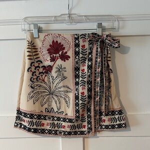 NWOT SHEIN Floral Print Wrap Skirt - XS